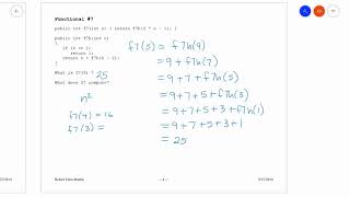 Tracing Recursion WS (no audio)