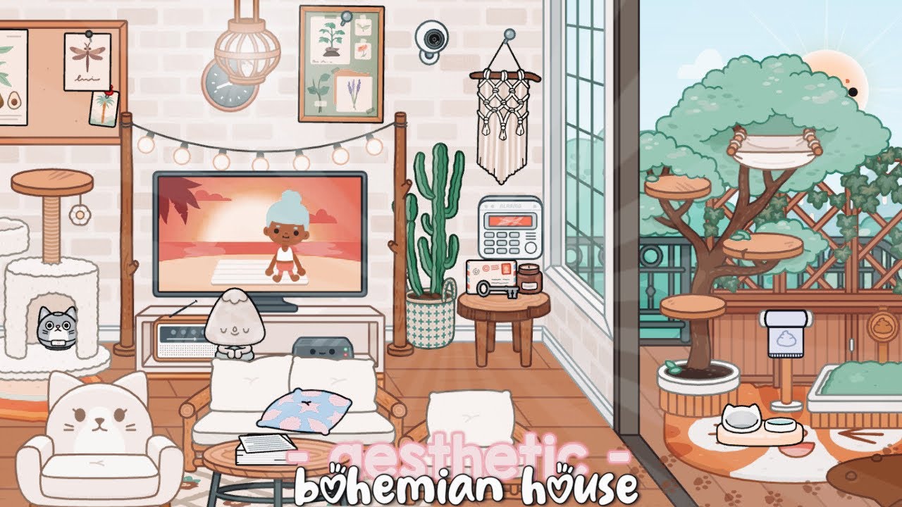 aesthetic family bohemian house TOUR🐣🐾|| toca boca roleplay #recommend #aesthetic #tocaboca ...