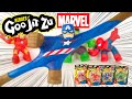 Heroes of goo jit zu saison 2 marvel captain america hulk iron man spiderman avengers unboxing