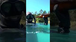 What we found in an old quarry! #freediving @AdamFreediver