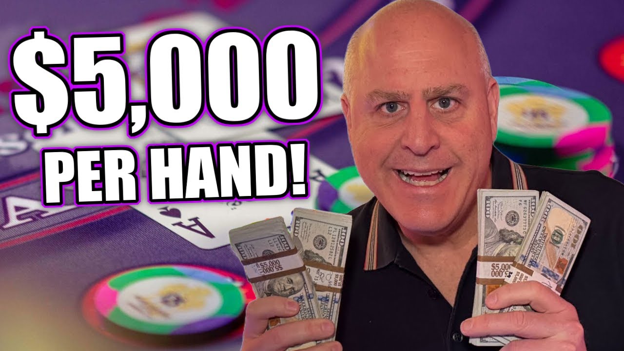 Live High Stakes Casino Blackjack! 🂡🂱 Bets Up to $5,000 per Hand!
