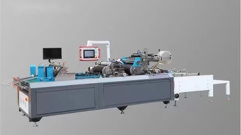 Multi function High speed Automatic window patching machine with V creasing V cutting 9000pcs speed