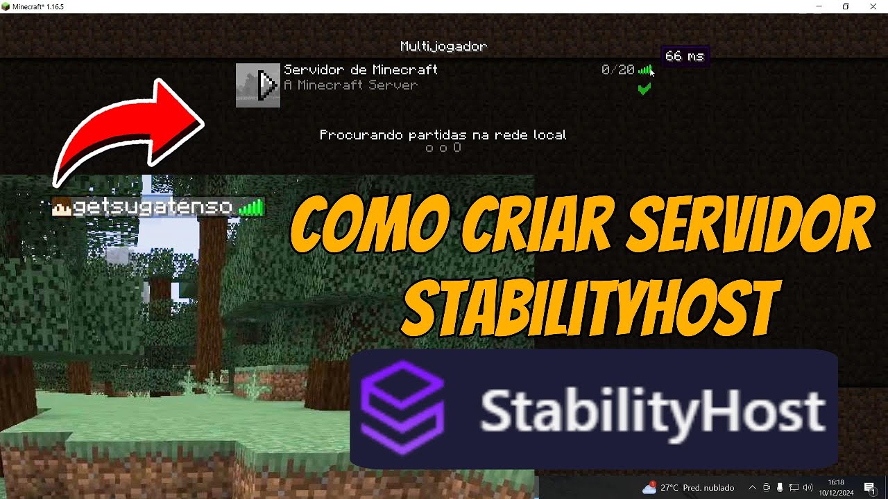 como criar servidor minecraft stabilityhost passo a passo 2025 - YouTube