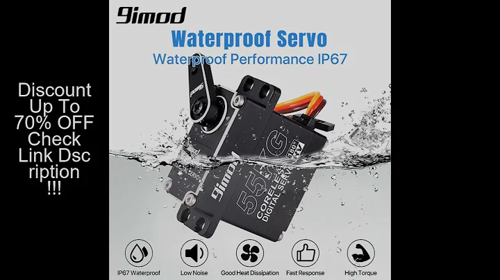 9imod 55kg Waterproof Servo IP67 180/270 Magnetic Sensor High Torque Coreless Digital Servo Full Met