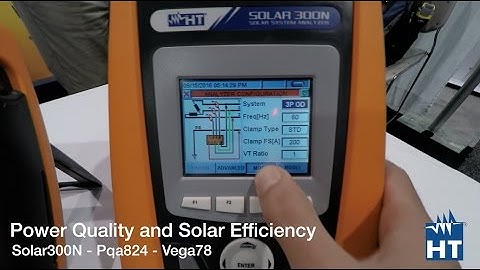 PV Solar installation Photovoltaic efficiency HT instruments in Las Vegas SPI