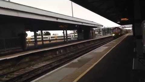 Christmas Special 4- 66744+66731+RHTT wagons First GBRf passing Ramsgate