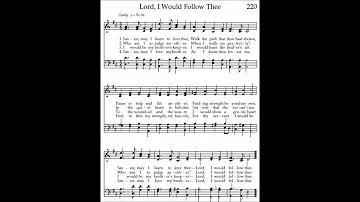 Lord, I Would Follow Thee - Tenor only