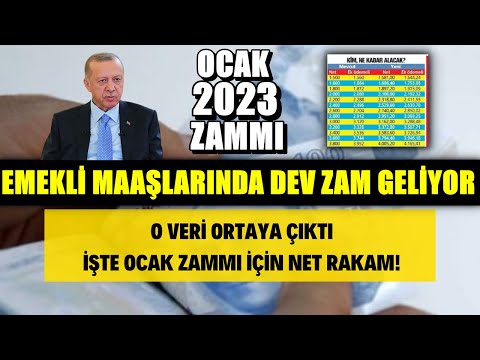 EMEKLİLERİN BEKLEDİĞİ MAAŞ ARTIŞI GELİYOR EMEKLİ OCAK 2023 ZAMMI BELLİ OLDU