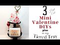 MINI VALENTINES DAY DECOR DIY | TIERED TRAY DIY | HIGH END TIERED TRAY DECOR ON A BUDGET