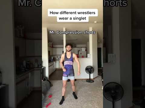 How wrestlers wear their singlet