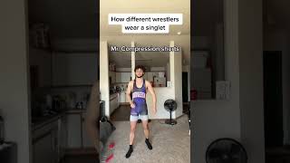 How Wrestlers Wear Their Singlet