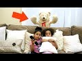 Giant teddy bear scare prank real funny