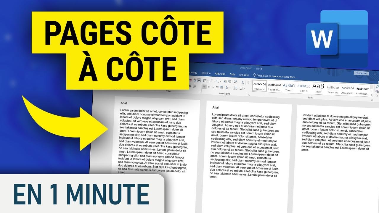 Comment Garder Une Page Internet à Coté De Word
