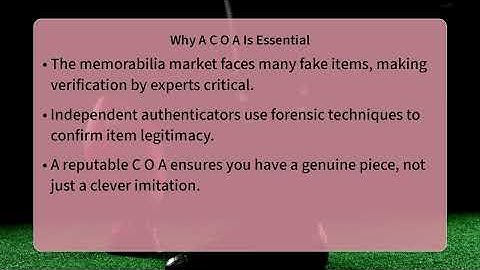 Why Do Collectors Need A Certificate Of Authenticity?