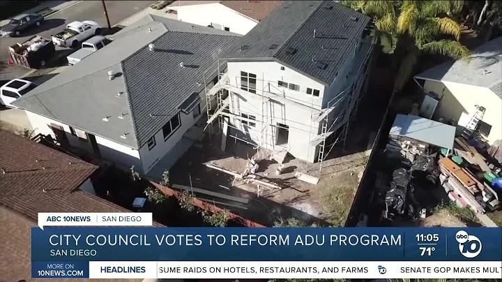 San Diego City Council votes in favor of changes to ADU program