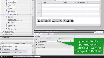 WinCC Unified V16: How to use the Parameter set control for recipe handling