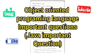 #java important questions. //degree 4th sem.