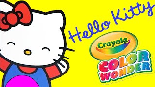 Hello Kitty Crayola Color Wonder Relaxing Coloring Book