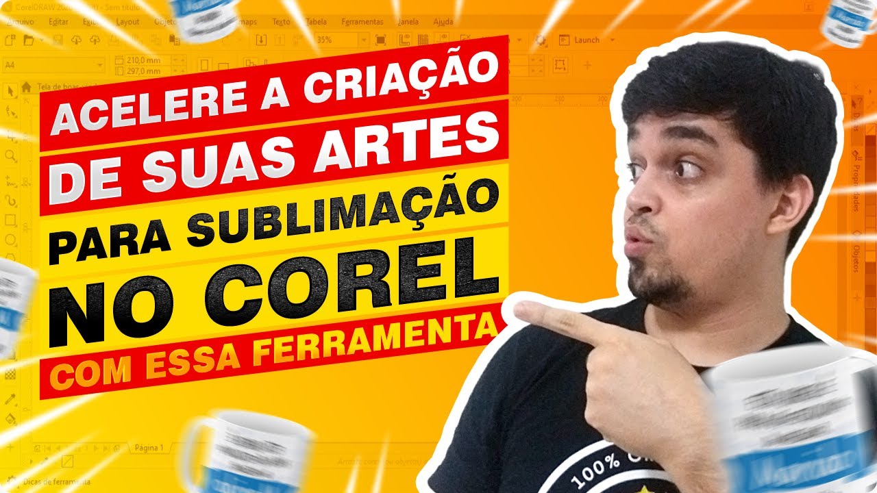 Arte Para Sublimação no Corel Draw: Ferramenta Poderosa Para Recriar ou Criar Artes Para Sublimação