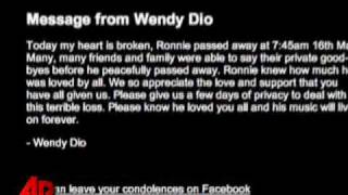 Metal Legend Ronnie James Dio Dead At 67