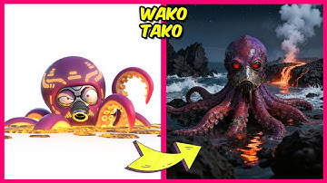 Astro Bots Characters in Real Life + their Favorite Drinks, Snacks & More! | Mightychewy, Wako Tako