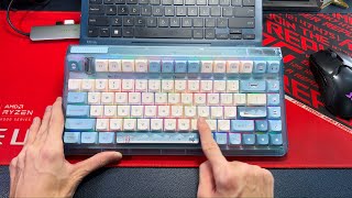 Trên tay bàn phím cơ IQUNIX OG80 Wintertide