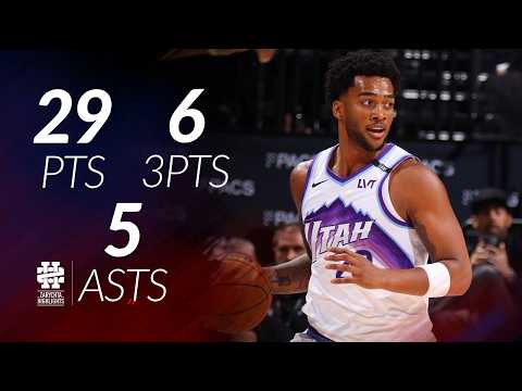 Brice Sensabaugh 29 pts 6 threes 5 asts vs Knicks 25/26 season