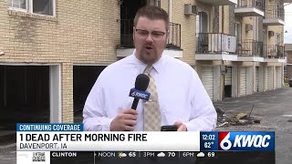 1 dead after morning apartment fire in Davenport