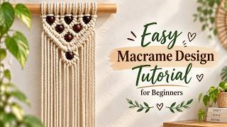 Macrame Design Tutorial | DIY Macrame Design for Beginners | Macrame Design for Beginners Class 473 News