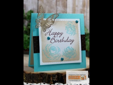 Inked Up Stamped Off Rose - Frames And Flowers 2 Stamp Set By Gina K ...