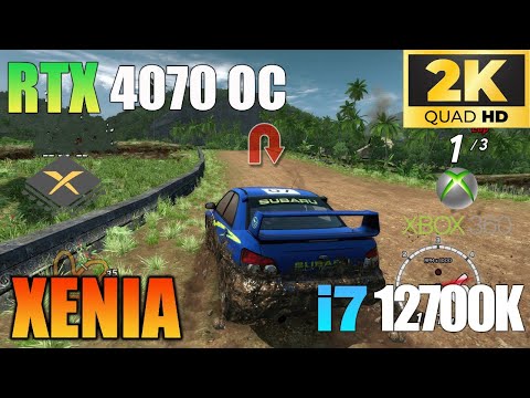 Sega Rally Revo  | Xenia Emulator  | RTX 4070 | 2K | Performance Test 2023