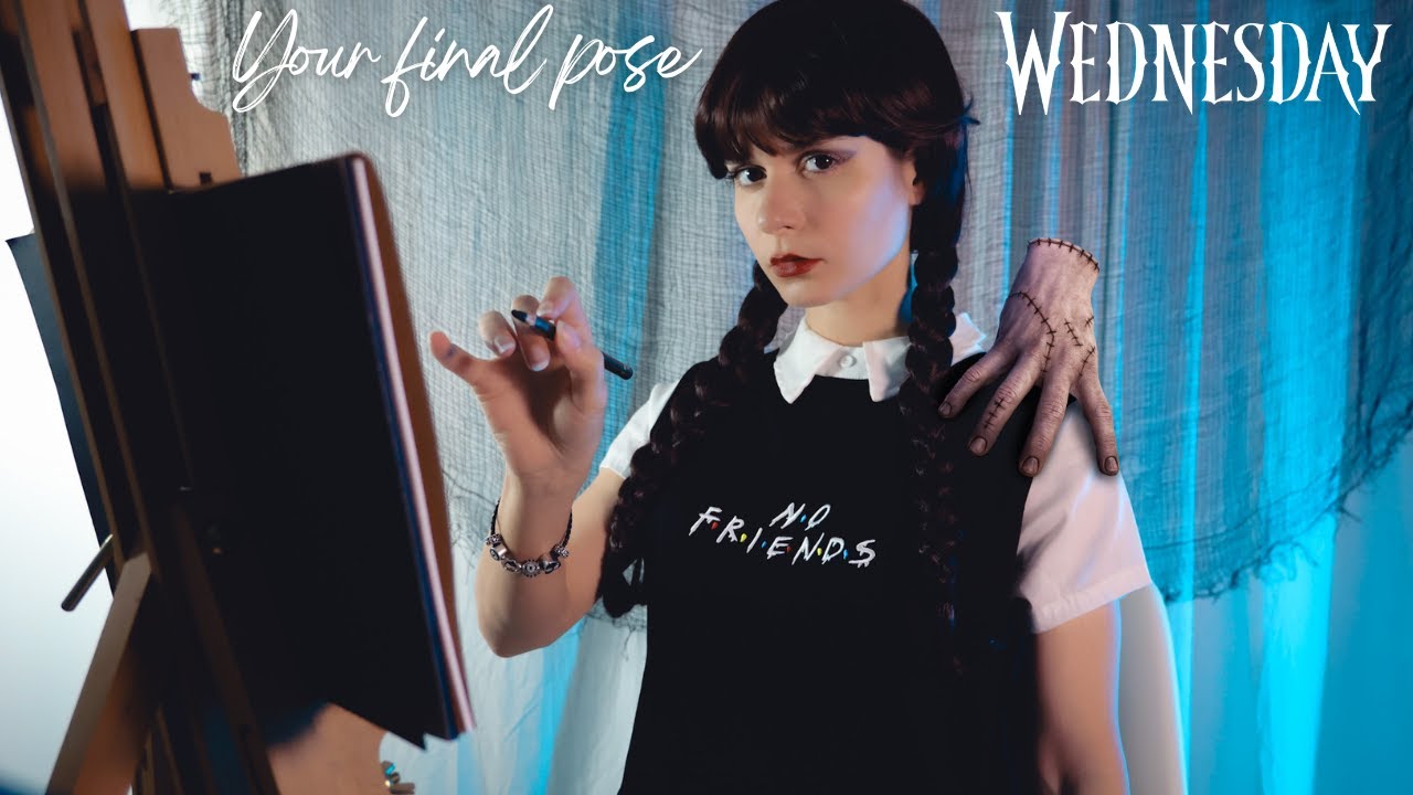 ASMR Roleplay - Try to Relax While Wednesday Addams Draws Your Portrait (Soft Spoken)