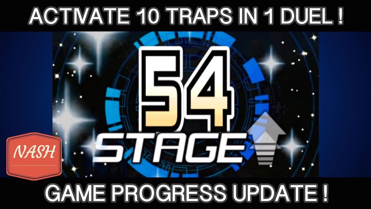 YuGiOh Duel Links Gameplay - Use 10 Traps In A Duel Stage 54 Advancement Mission