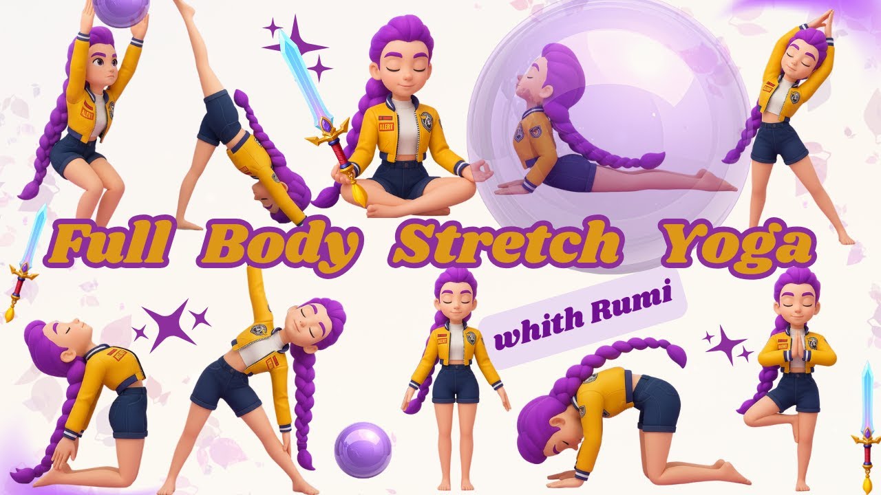 Full Body Yoga for Kids with Rumi | KPop Demon Hunters Inspired Stretch ...