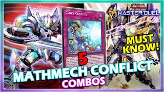 5 MATHMECH @IGNISTER FT. CONFLICT MUST KNOW COMBOS IN YUGIOH MASTER DUEL