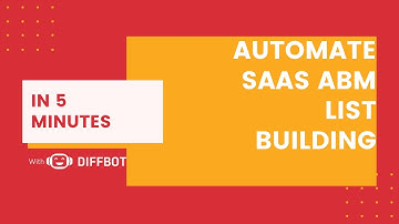 Automate SAAS ABM (Account Based Marketing) List Building in 5 Minutes