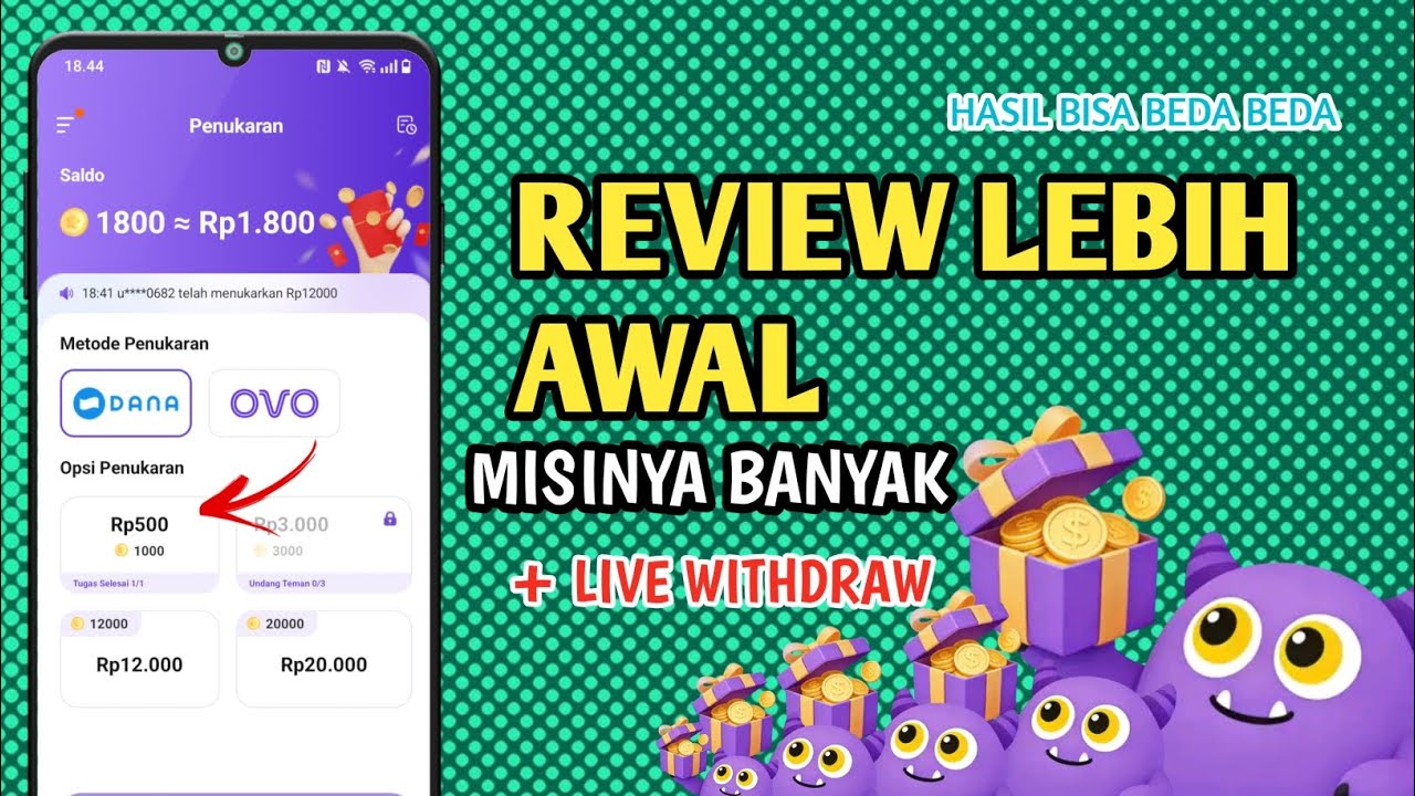 BARU TADI NEMU APLIKASI INI ! Aplikasi Penghasil Uang 2026 + Tes Withdraw