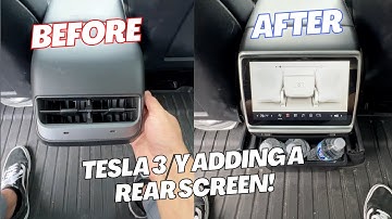 NEW Tesla Model 3 & Y Rear Screen - How to Install and Review 😮