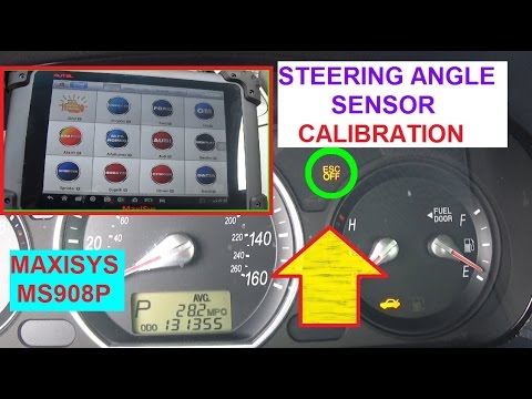 How to Calibrate Steering Angle Sensor with MS908  Demonstrated on Hyundai Sonata with ESC LIGHT ON