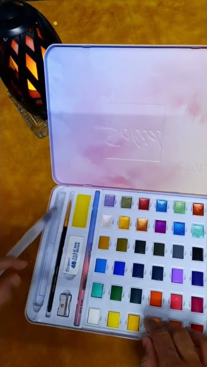 Unboxng of this Grabie Premium Watercolor Set Of 100 With Brush 