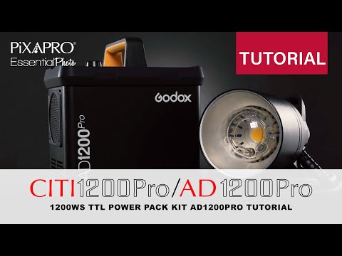 1200Ws TTL Power Pack Kit AD1200Pro Tutorial
