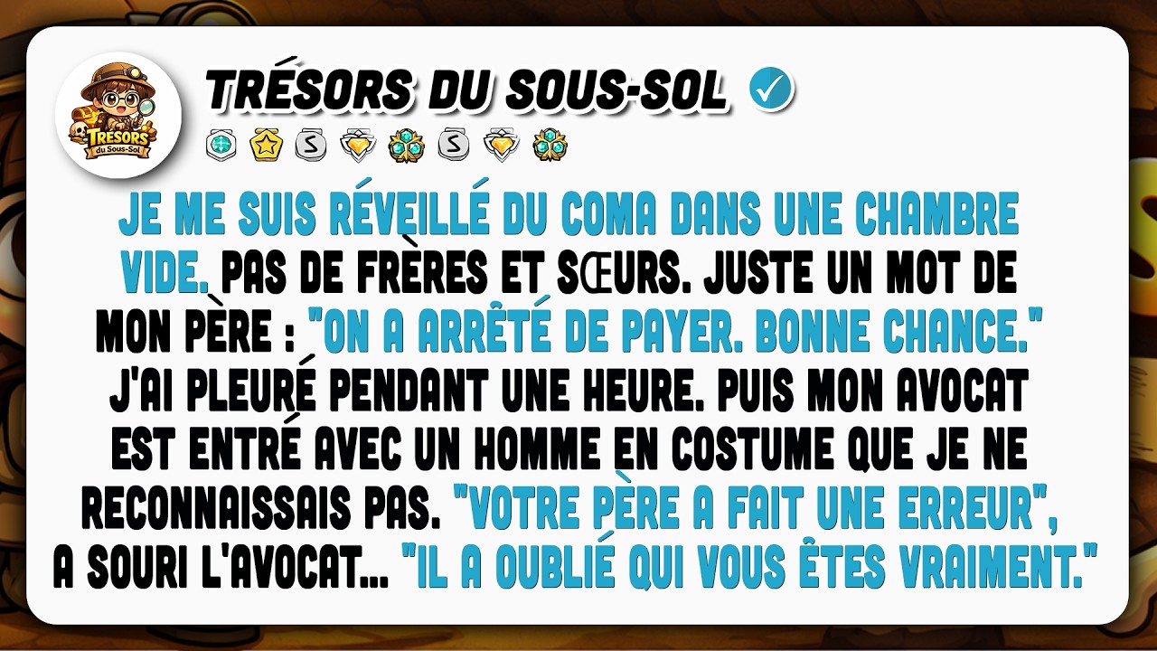 Mon Père M'a Laissé Mourir Dans Le Coma. Mon Avocat S'est Alors Battu Pour Me Sauver.