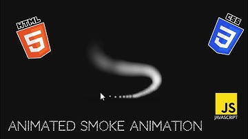 ANIMATED SMOKE CURSOR USING HTML CSS AND JAVASCRIPT