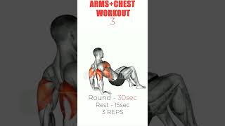 arm+ chest exercise #shortvideo #shorts