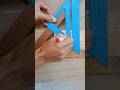 quick way to measure a 45 degree cut #woodworking #tips #woodwork