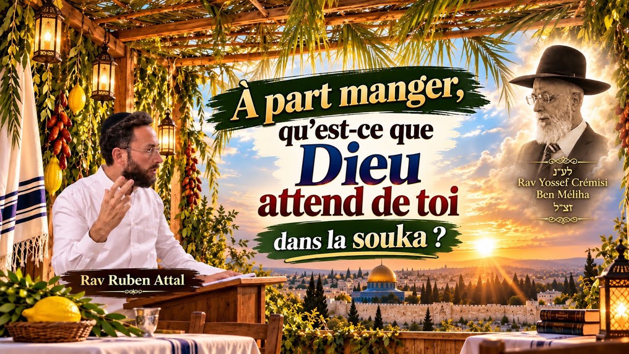 A Part Manger, Qu'est ce Que Dieu Attend de toi, A Souccot ? Rav Ruben Attal 