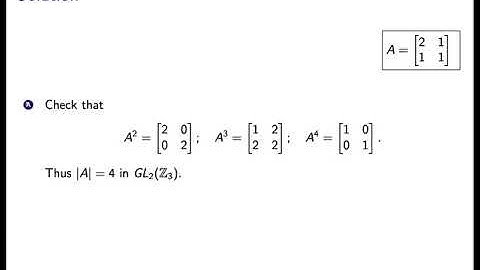 Order of an Element of a Group