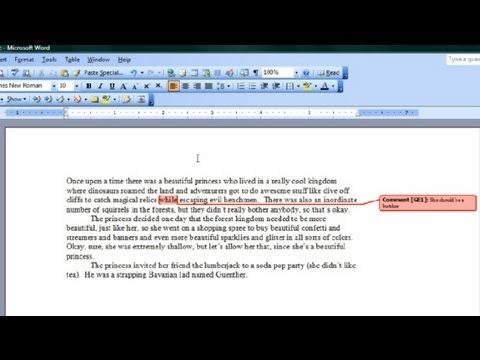How to Create Notes on Microsoft Word : Microsoft Word & Excel
