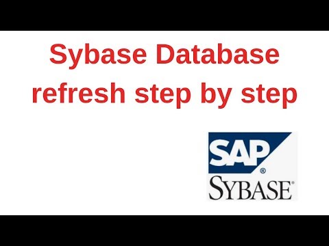 14. Sybase Tutorial: Sybase Database refresh step by step