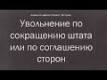 Иж Адвокат Пастухов. Увольнение по сокращению штата или по соглашению сторон.